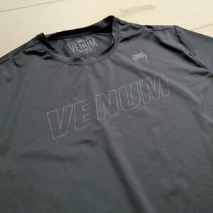 Venum Classic Evo Dry Tech T-Shirt Mens XXL Black Vented Performance Stretch